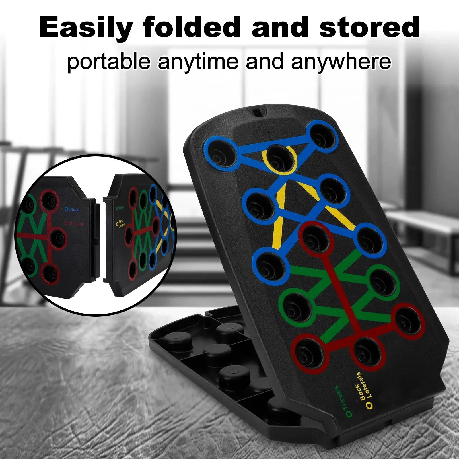 Push-Up Rack Board – 28-in-1 Home Gym Workout System